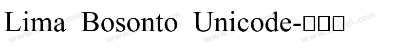 Lima Bosonto Unicode字体转换